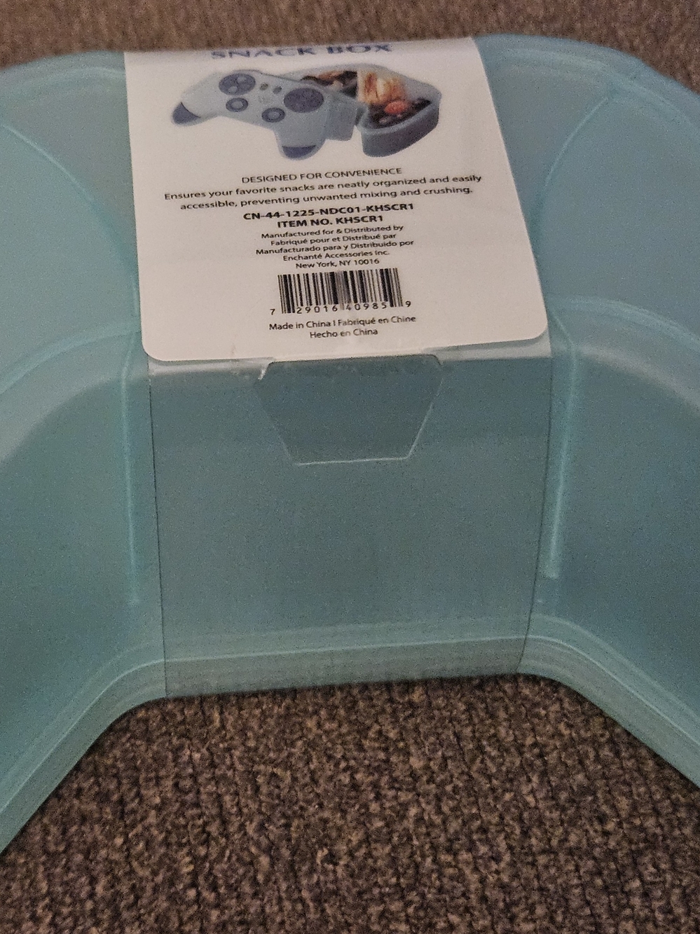 CWC Cook With Color Game Controller Snack Box - Teal Blue - Picture 3 of 16